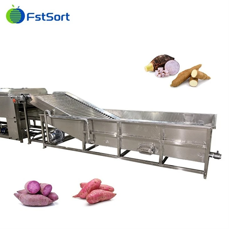 sweet potato cleaning grading line5